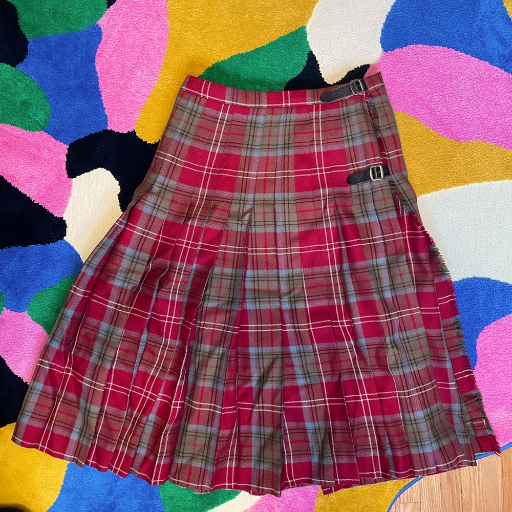 Vintage plaid skirt / kilt